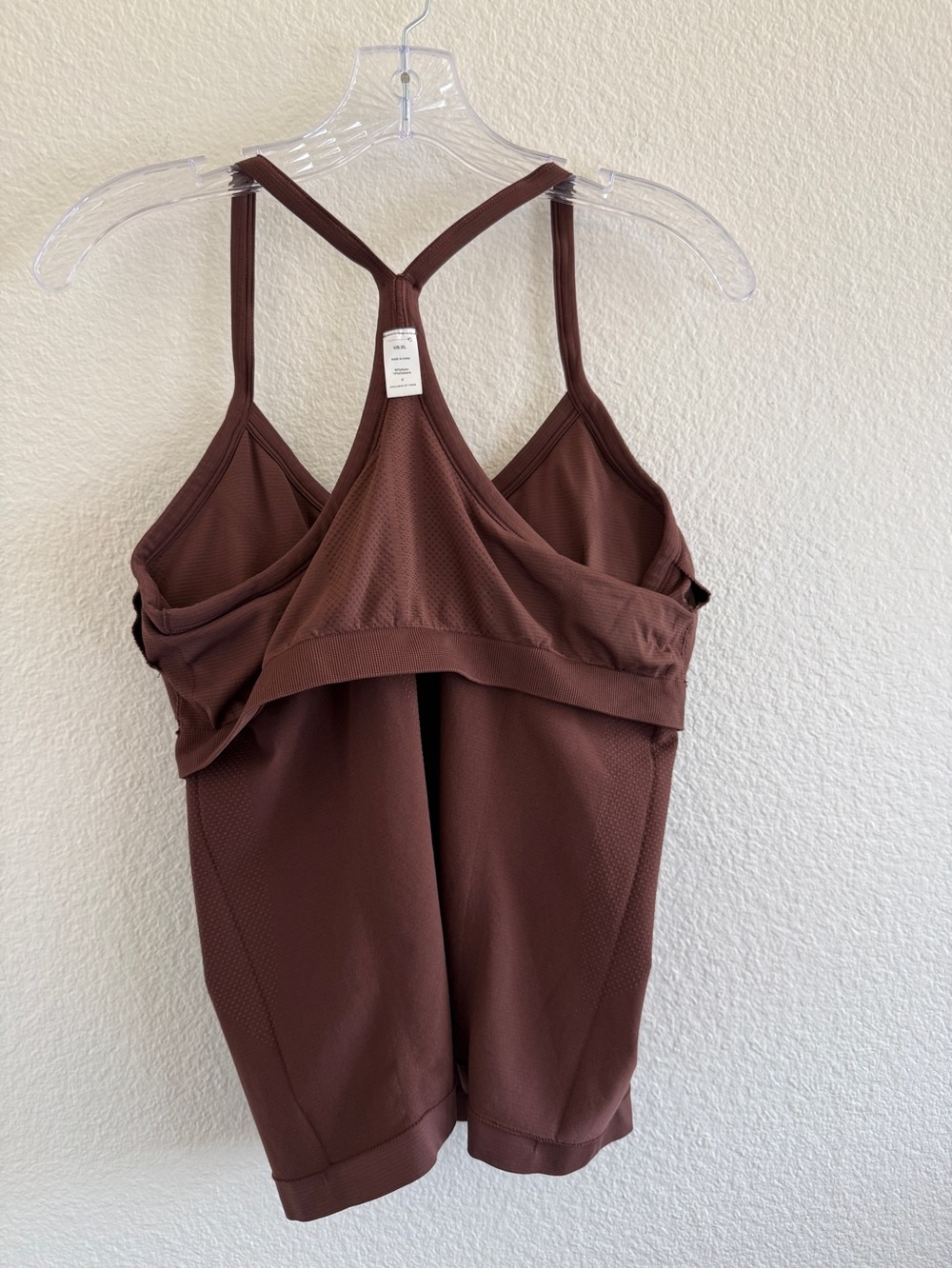 Brown Racerback Workout Tank Top - Picture 7 of 10